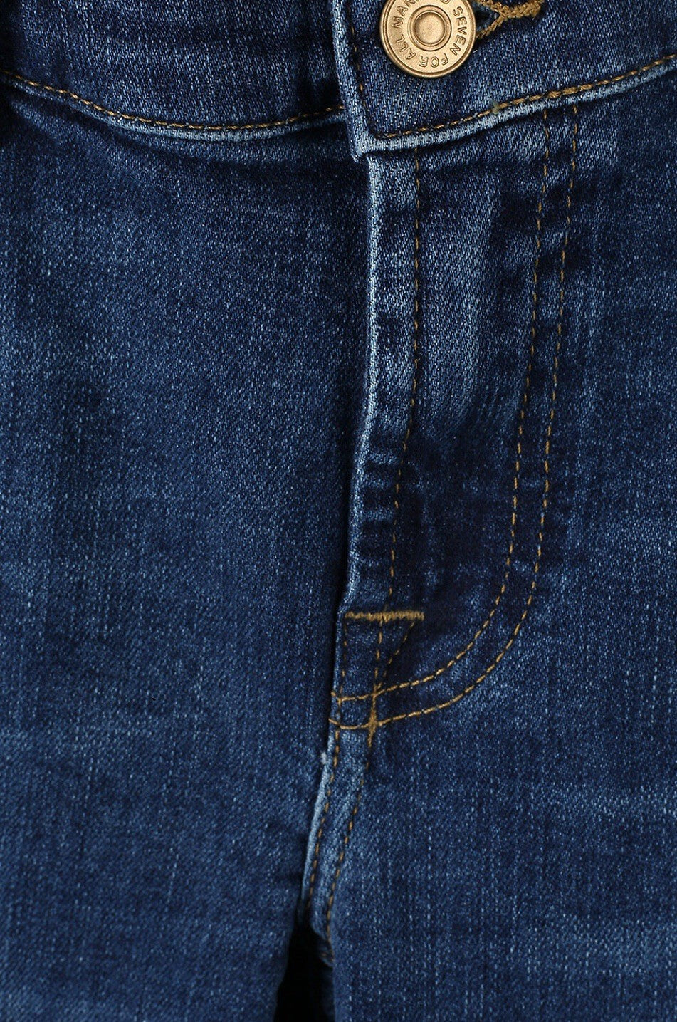 7 FOR ALL MANKIND Pyper Crop Slim Illusion Eco Low Rise Dark Blue Size W29