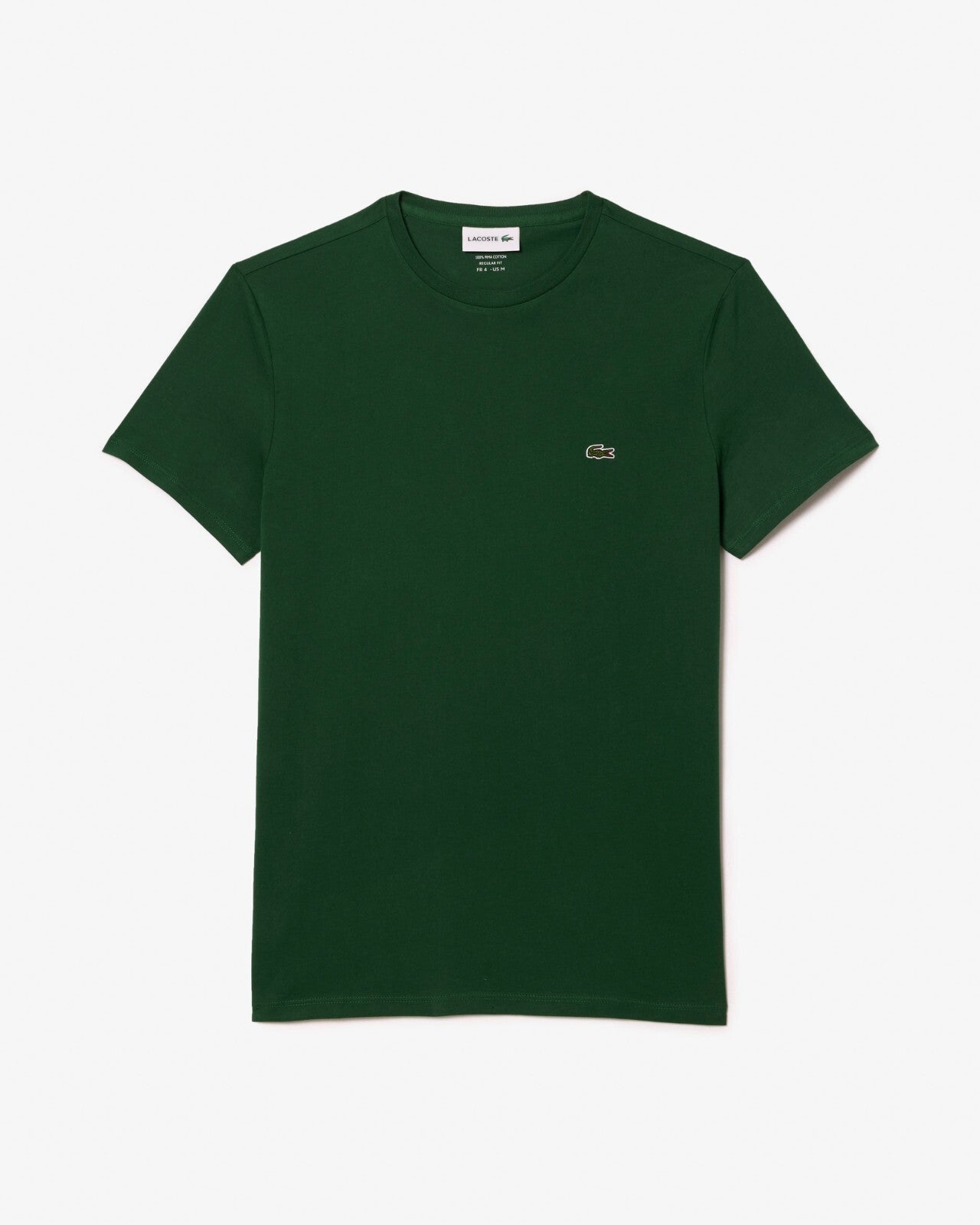 Lacoste Mens T-Shirt Crew Neck Short Sleeve Tee Green TH6709
