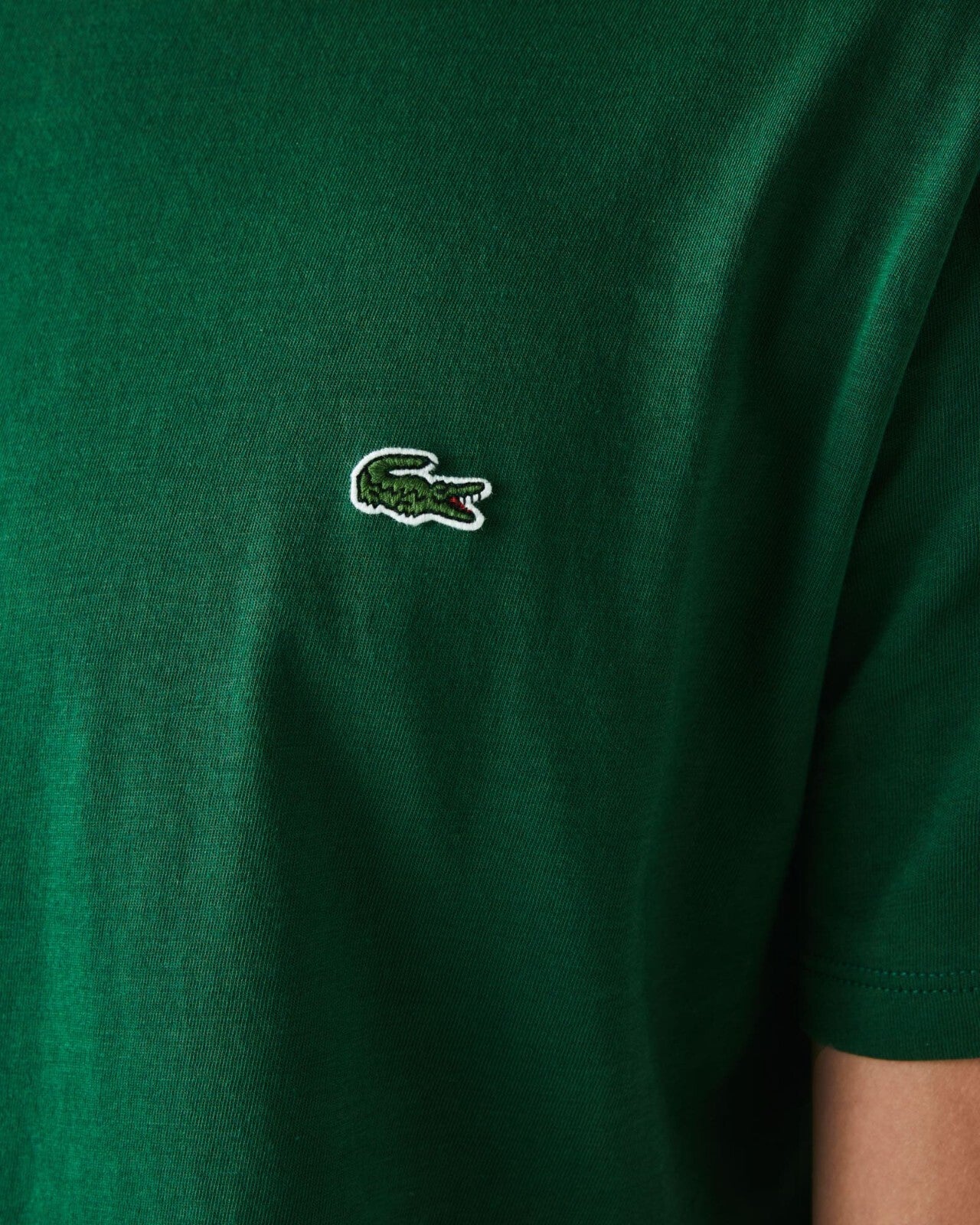 Lacoste Mens T-Shirt Crew Neck Short Sleeve Tee Green TH6709