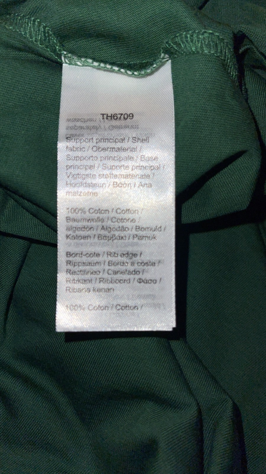 Lacoste Mens T-Shirt Crew Neck Short Sleeve Tee Green TH6709