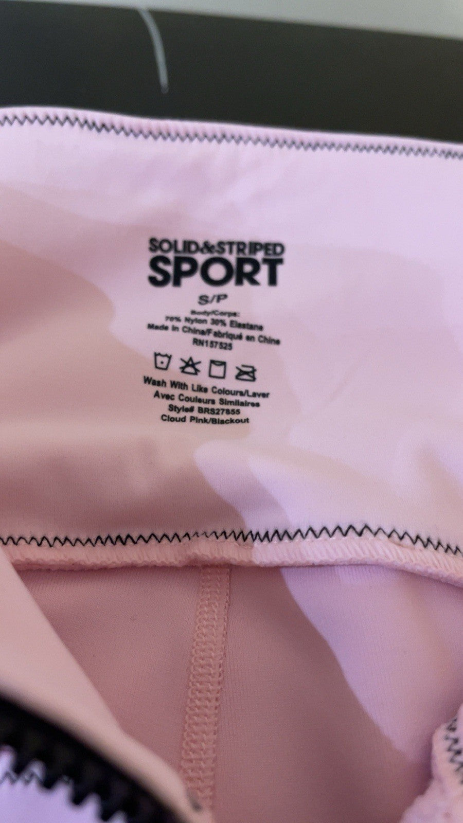 SOLID & STRIPED Pink Sport Leggings XS RRP £63