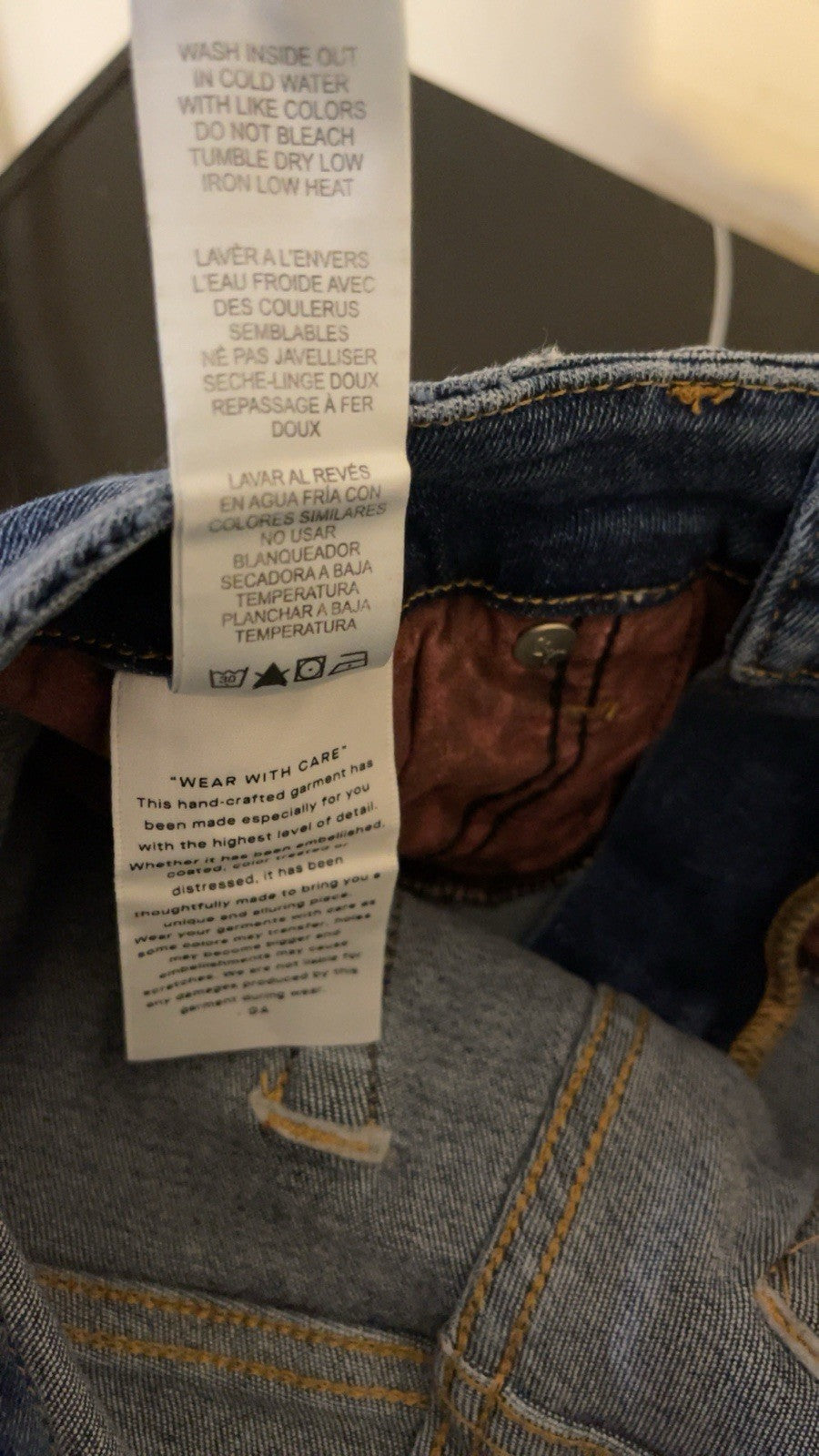 Good American Good Legs Skinny Jeans Blue 662 Distressed Zip Fly Size W26