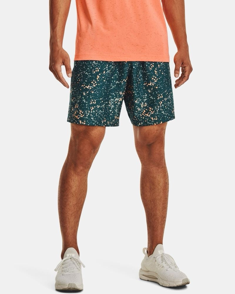 Under Armour UA Woven Adapt Shorts Green Multi Men's Size Small 1361436
