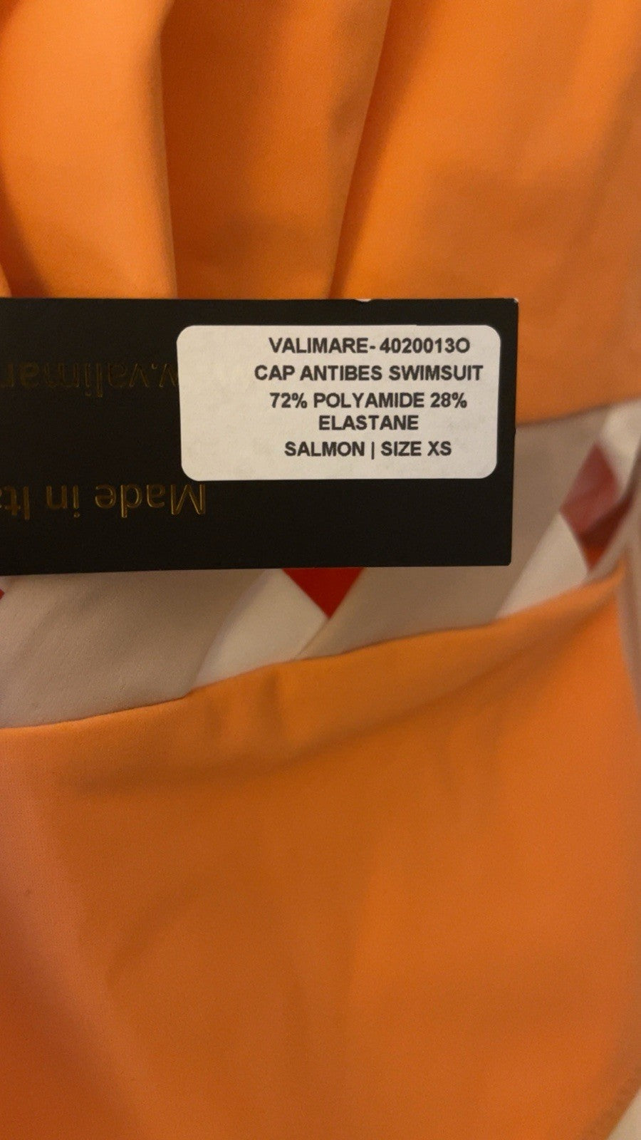 VALIMARE Cap Antibes pleated swimsuit XS RRP £270