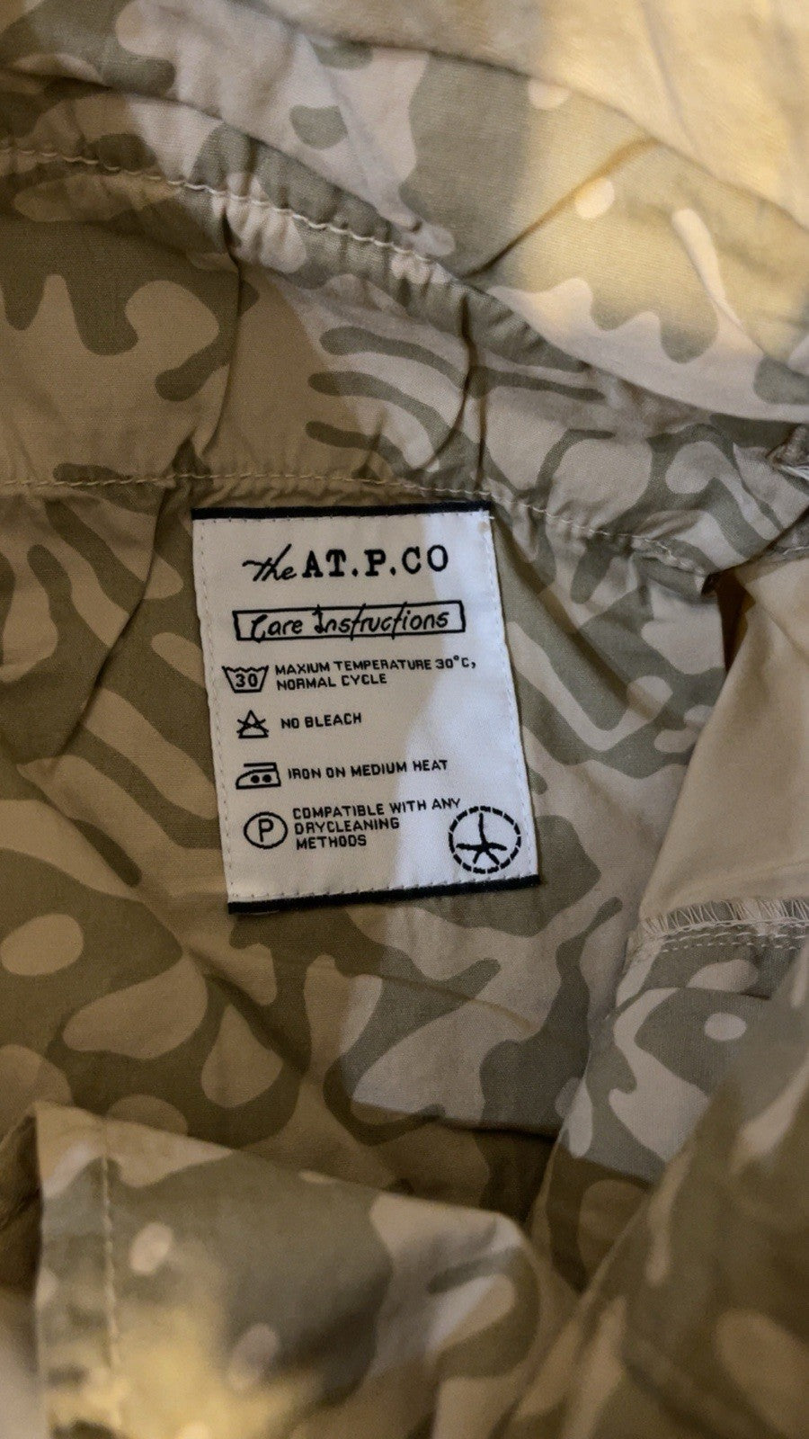 Mens Beige ATPCO AT.P.CO Chinos Slim Fit Size IT 52 W37