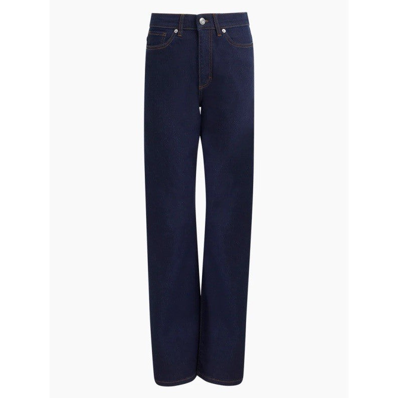 French Connection Womens Clean Indigo Stretch Wide Leg Jeans UK 18