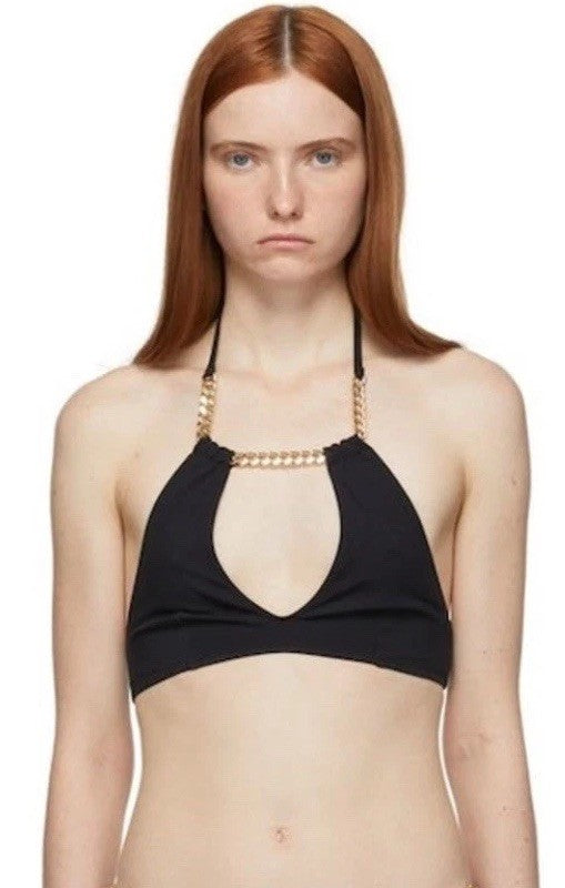 Stella McCartney Falabella Gold Chain Bikini Top Size XS