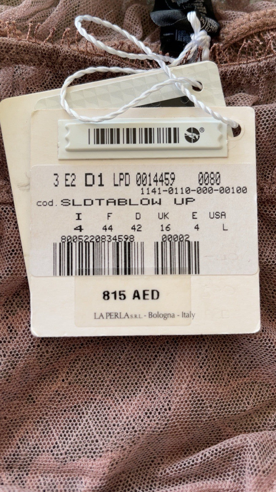 La Perla Pink Lace Knickers Panties UK 16