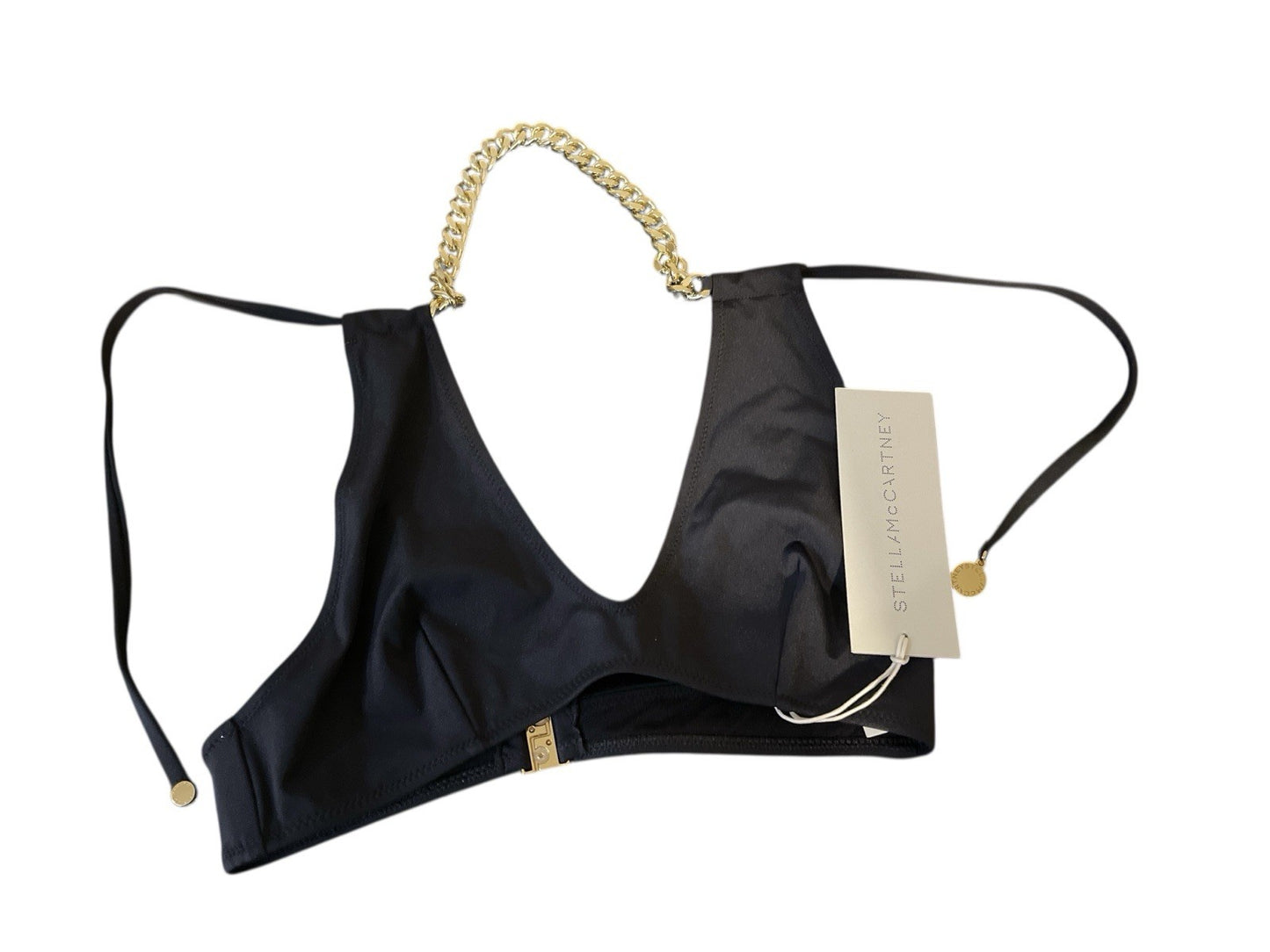 Stella McCartney Falabella Gold Chain Bikini Top Size XS
