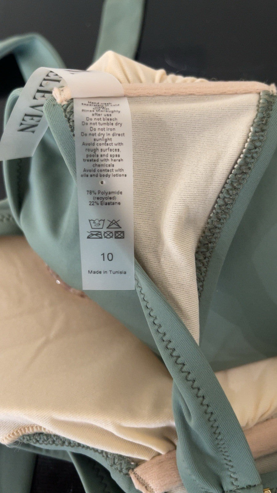 No.Eleven High Waisted Bikini Set Size UK 10 BNWT
