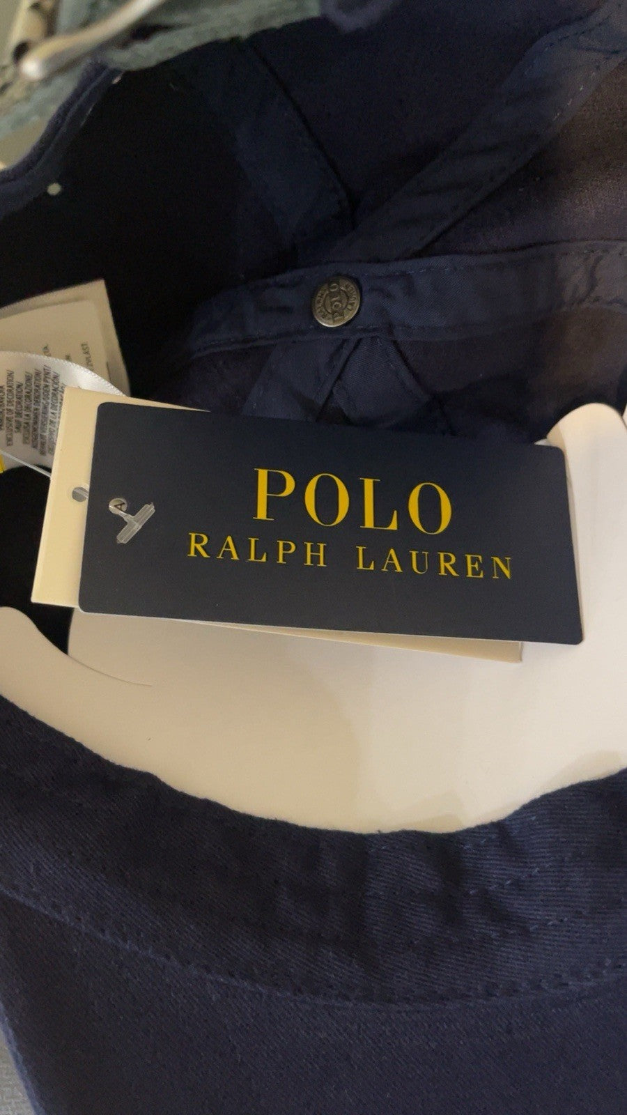 Polo Ralph Lauren Baseball Cap One Size Adjustable Navy Big Pony 3 Logo BNWT