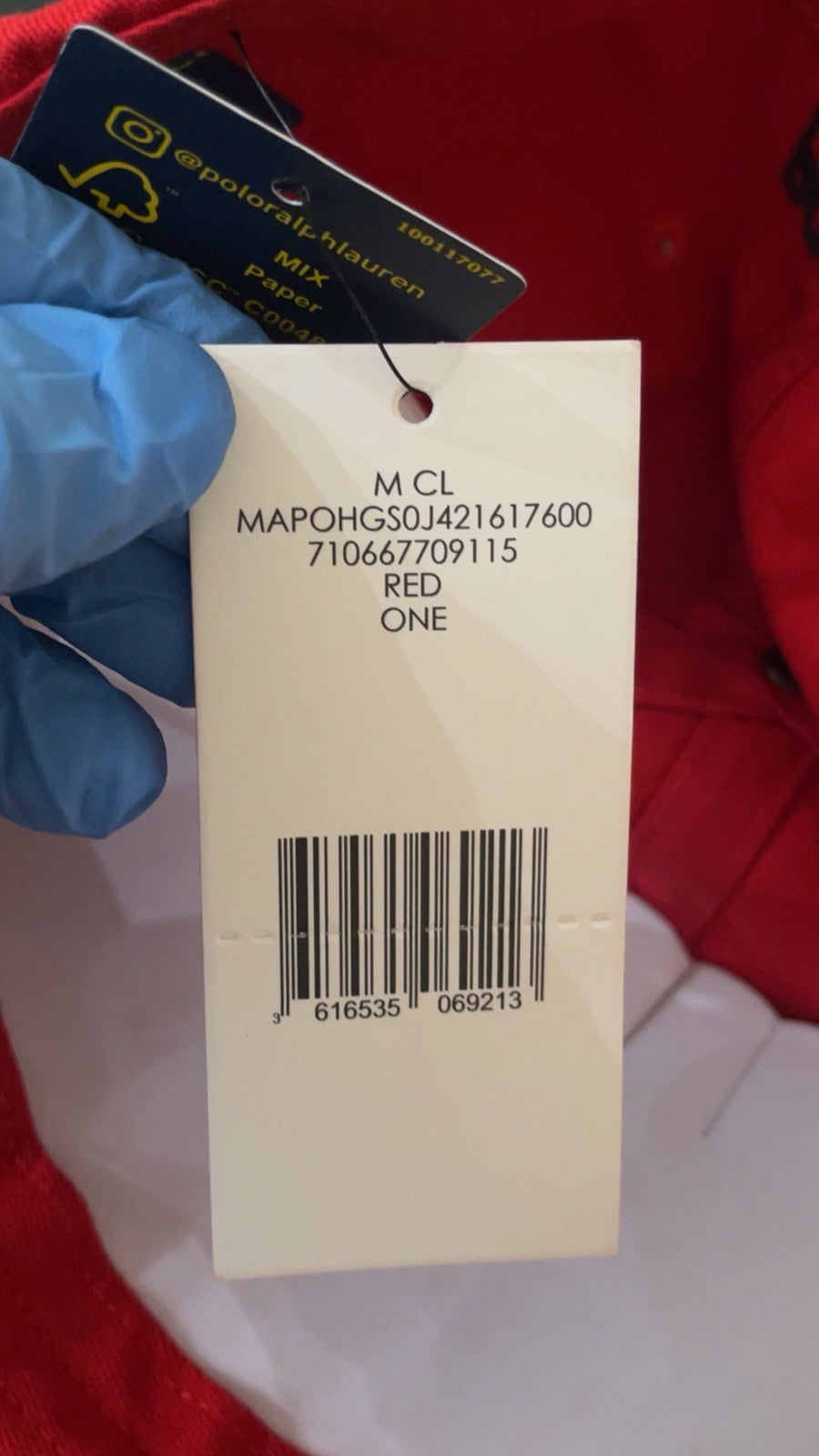 Polo Ralph Lauren Baseball Cap One Size Adjustable Red Pony Logo BNWT