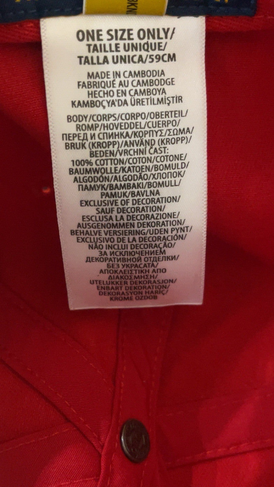 Polo Ralph Lauren Baseball Cap One Size Adjustable Red Pony Logo BNWT