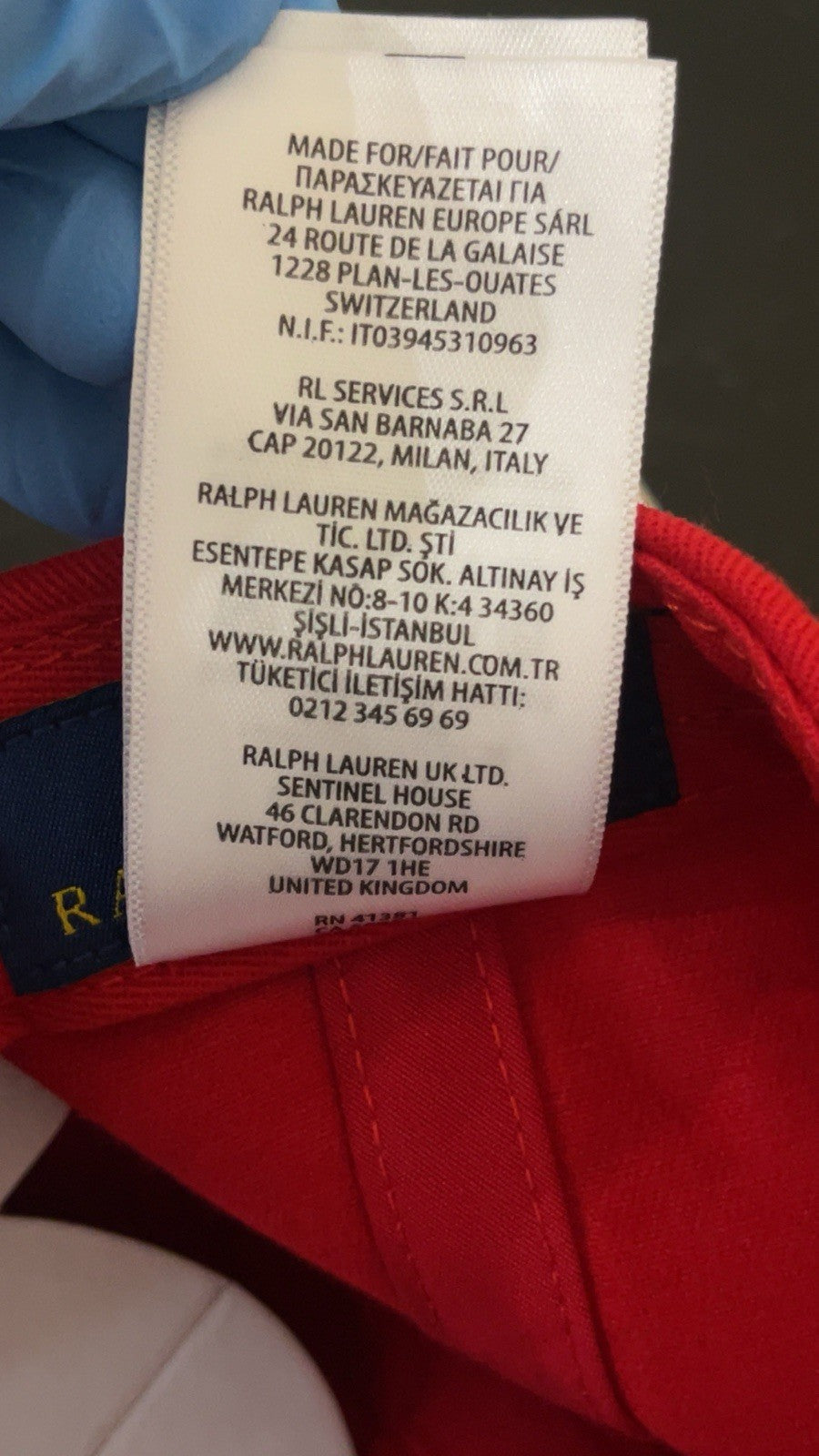 Polo Ralph Lauren Baseball Cap One Size Adjustable Red Pony Logo BNWT