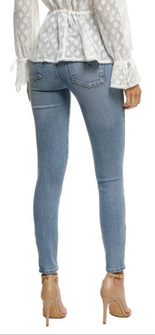 NOBODY DENIM Whispering Cult Skinny Ankle Length Blue Petite W 24 RRP £115