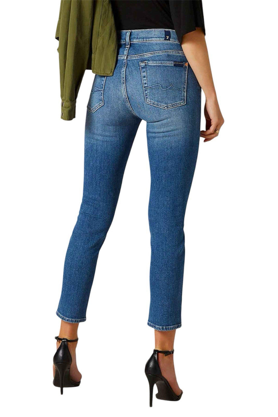 7 For All Mankind Roxanne Women's Slim Stretch Ankle Jeans Size W23