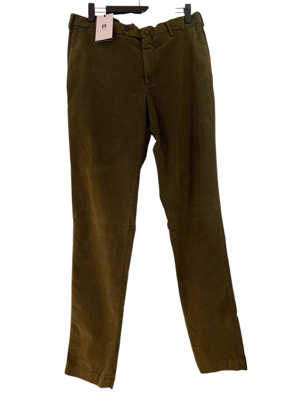PT Torino Spark Green Pants Trousers Stretch Cotton Freedom Chinos Straight W34