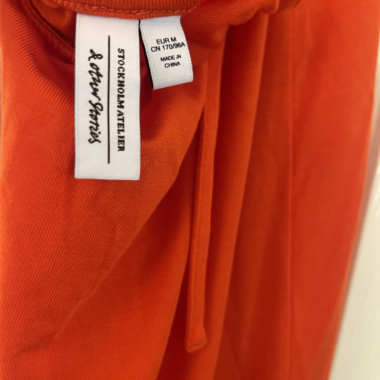 & Other Stories Orange Halter Neck Open Back Mini Dress Size Medium