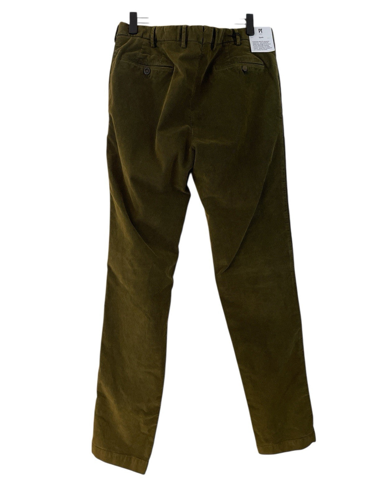 PT Torino Spark Green Pants Trousers Stretch Cotton Freedom Chinos Straight W34