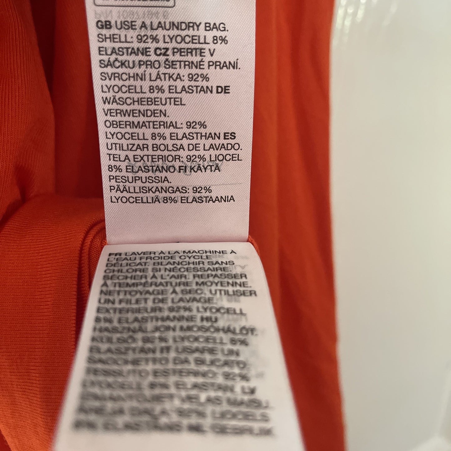 & Other Stories Orange Halter Neck Open Back Mini Dress Size Medium