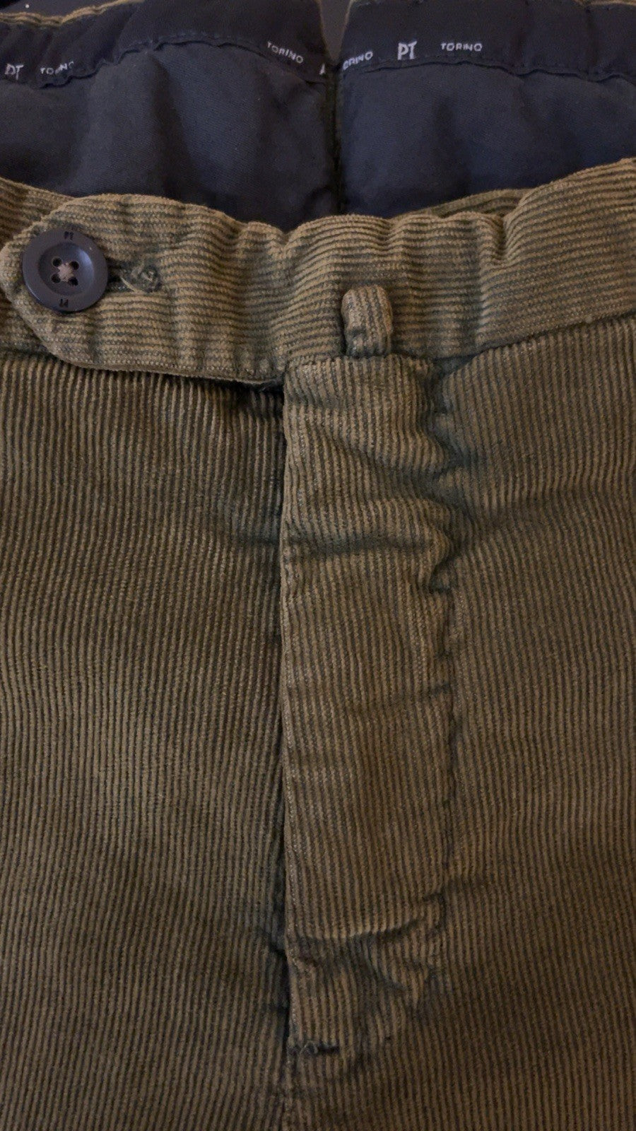 PT Torino Spark Green Pants Trousers Stretch Cotton Freedom Chinos Straight W34