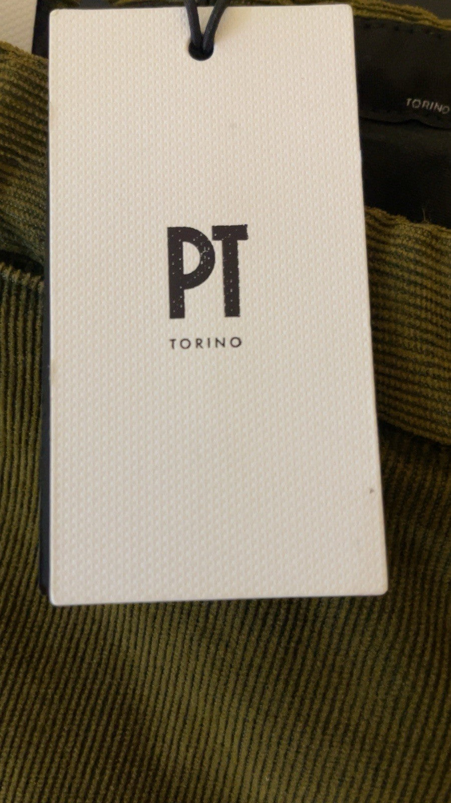 PT Torino Spark Green Pants Trousers Stretch Cotton Freedom Chinos Straight W34
